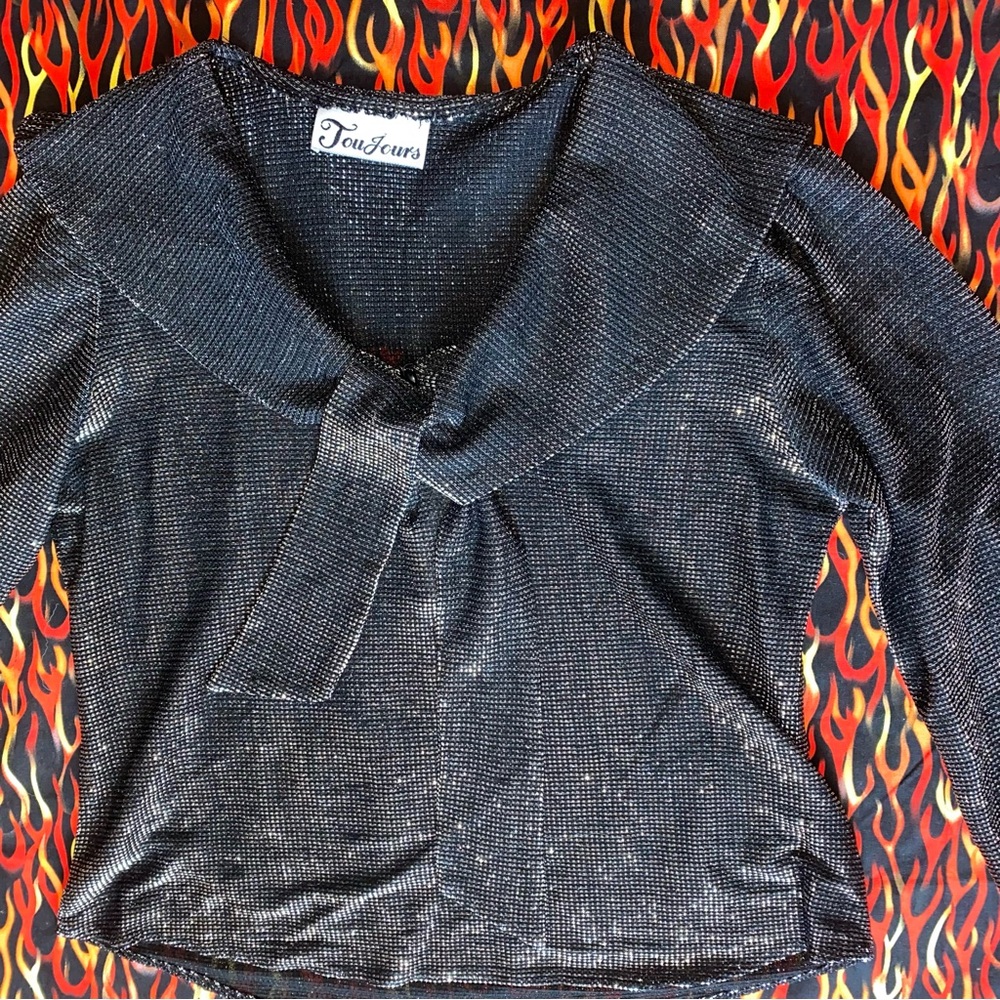 Vintage Metallic Disco Top